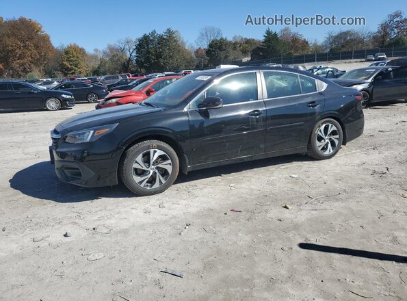4S3BWAF63M3020465 2021 SUBARU LEGACY Black Առջևի ձախ երեք քառորդ տեսարան
