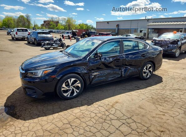 4S3BWAF67N3014511 2022 SUBARU LEGACY Black Vista tres cuartos delantera izquierda