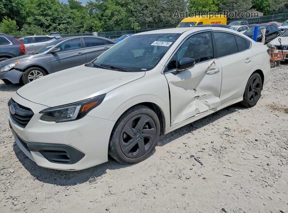 4S3BWAF69L3022140 2020 SUBARU LEGACY White წინა მარცხენა ხედი სამი მეოთხედიდან