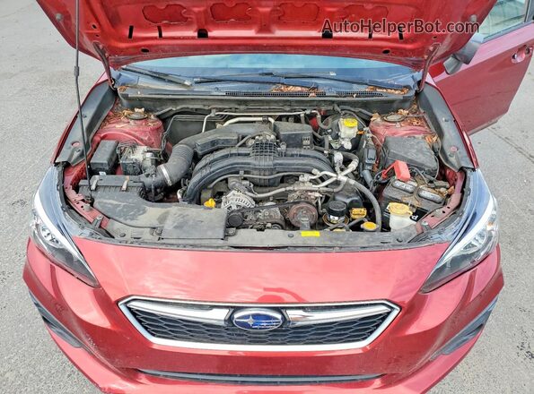 4S3GKAA63H3608638 2017 SUBARU IMPREZA Red Widok wnętrza z tyłu