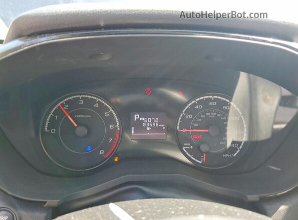4S3GKAA63H3610003 2017 SUBARU IMPREZA Серый Вид щитка приборов