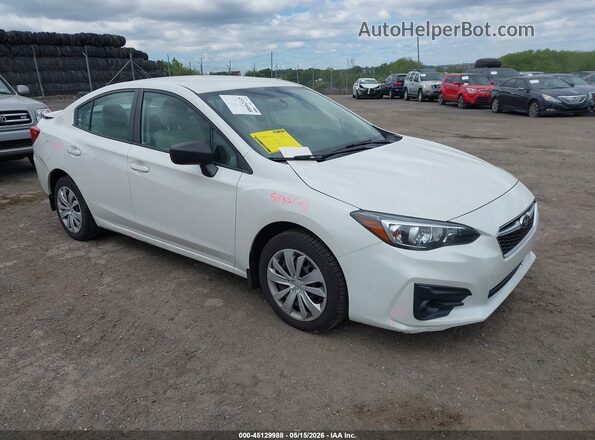 4S3GKAA68J3619950 2018 SUBARU IMPREZA Белый Передняя правая четверть