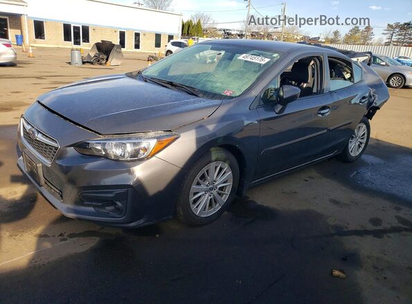 4S3GKAB60J3611727 2018 SUBARU IMPREZA Gray Передня ліва чверть