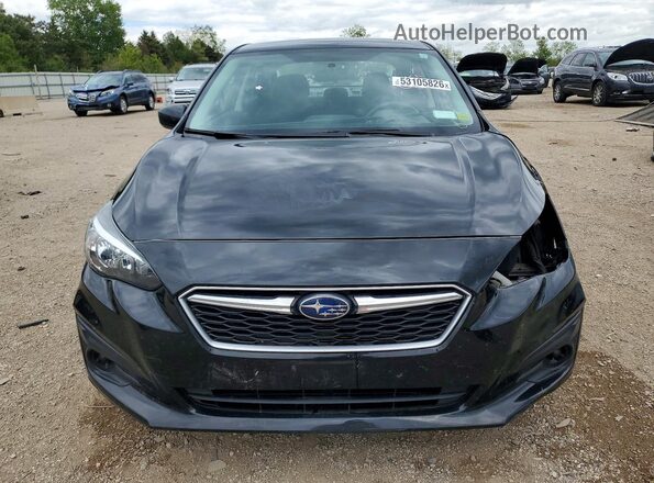 4S3GKAB62J3600423 2018 SUBARU IMPREZA Black Вид спереду
