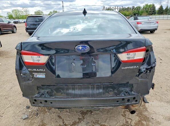 4S3GKAB62J3600423 2018 SUBARU IMPREZA Black Вид ззаду