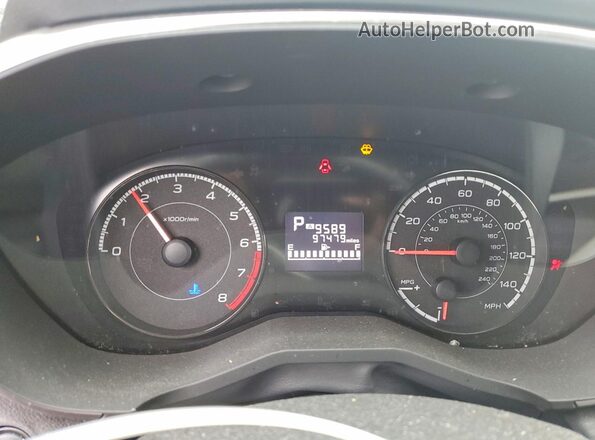 4S3GKAB65H3624094 2017 SUBARU IMPREZA Gray Widok zestawu wskaźników