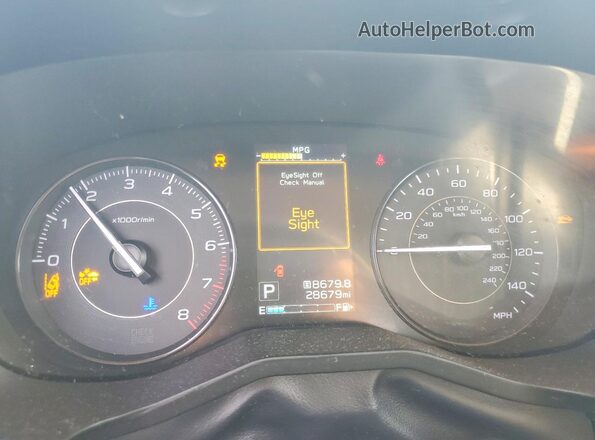 4S3GKAB65P3605270 2023 SUBARU IMPREZA Черный Вид щитка приборов