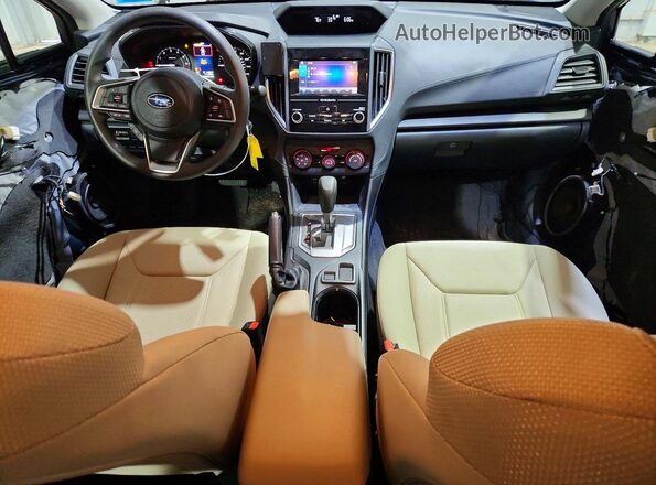 4S3GKAB67M3604424 2021 SUBARU IMPREZA Синий Вид панели приборов