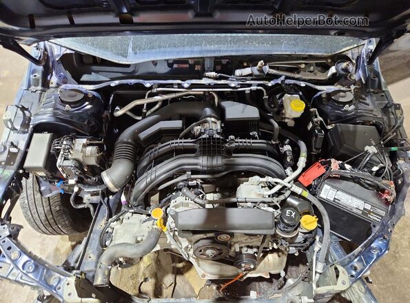 4S3GKAB67M3604424 2021 SUBARU IMPREZA Синий Вид задней части салона
