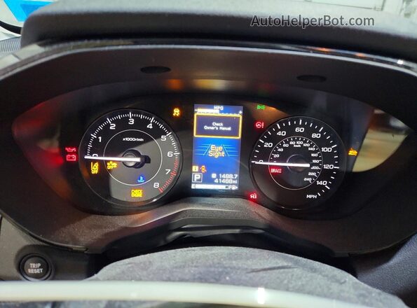 4S3GKAB67M3604424 2021 SUBARU IMPREZA Синий Вид щитка приборов