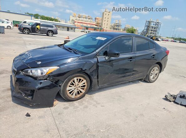 4S3GKAB68J3612768 2018 SUBARU IMPREZA Black Przód lewy