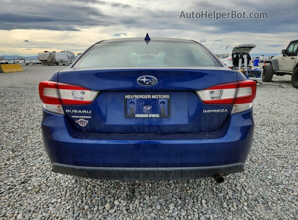 4S3GKAD65J3608450 2018 SUBARU IMPREZA Синий Вид сзади