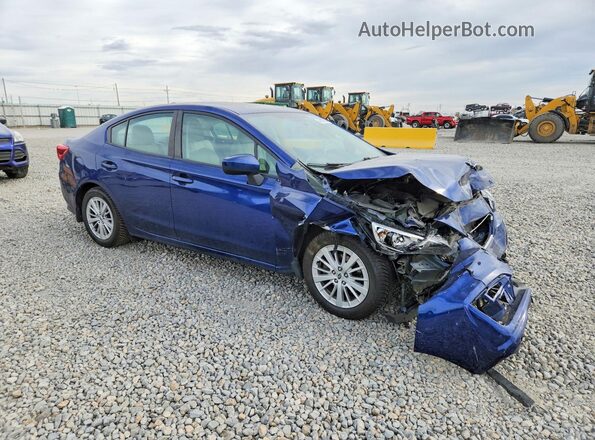 4S3GKAD65J3608450 2018 SUBARU IMPREZA Синий Передняя правая четверть