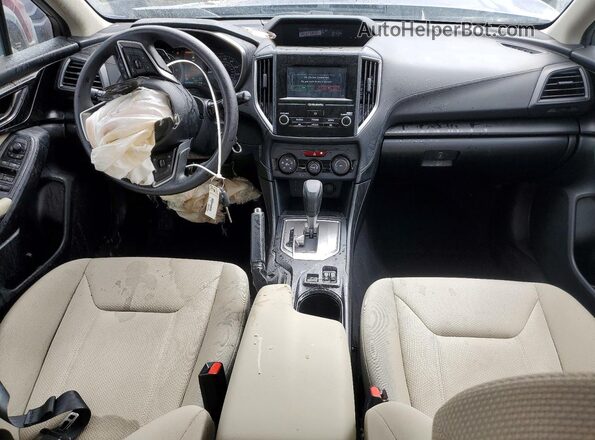 4S3GKAD65J3608450 2018 SUBARU IMPREZA Синий Вид панели приборов