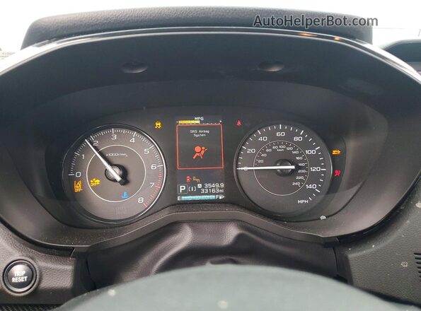 4S3GKAD66M3605934 2021 SUBARU IMPREZA Серый Вид щитка приборов