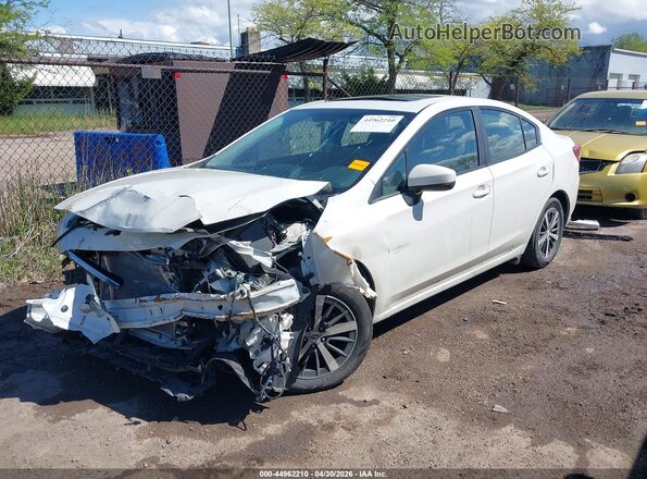 4S3GKAD67L3615614 2020 SUBARU IMPREZA Белый Передняя левая четверть