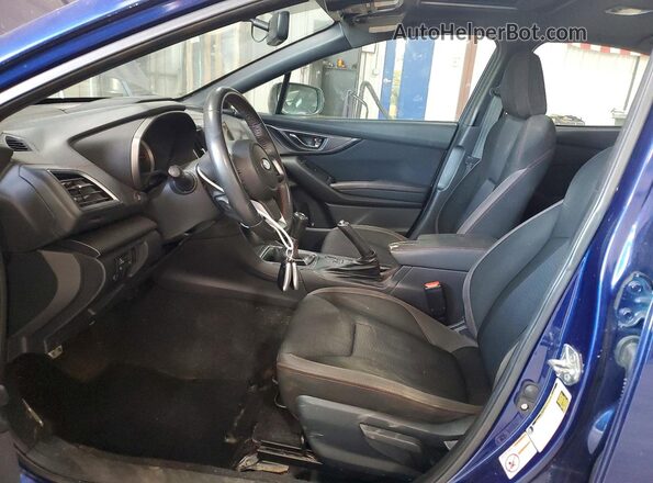 4S3GKAL68J1606186 2018 SUBARU IMPREZA Синий Вид салона спереди