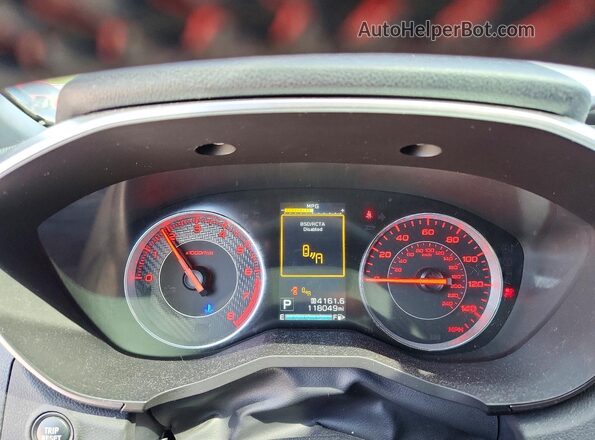 4S3GKAL69H3624548 2017 SUBARU IMPREZA White Вид щитка приладів