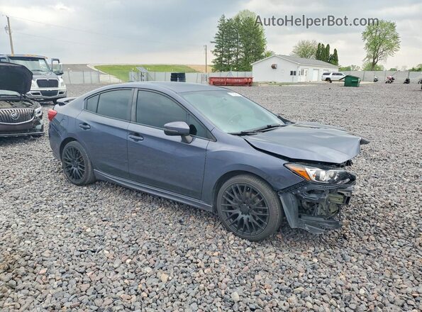 4S3GKAM63H3605542 2017 SUBARU IMPREZA Синий Передняя правая четверть