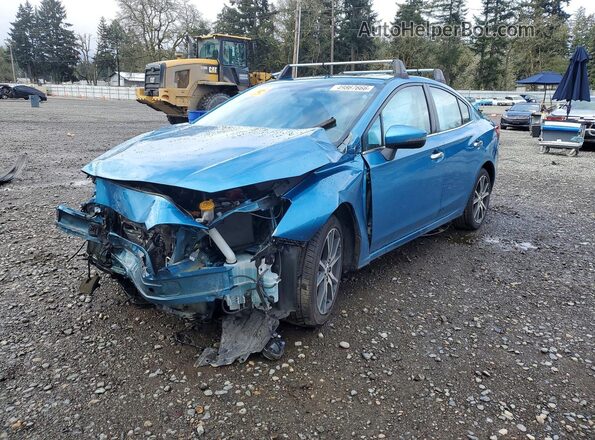 4S3GKAU62J3613461 2018 SUBARU IMPREZA Blue Przód lewy