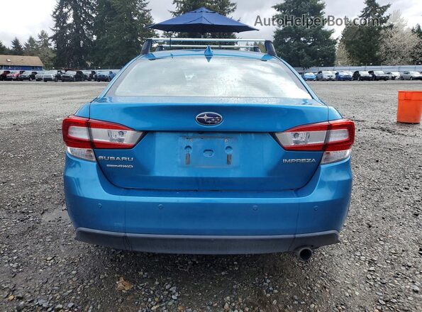 4S3GKAU62J3613461 2018 SUBARU IMPREZA Blue Widok z tyłu