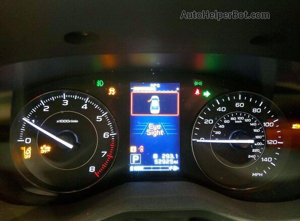 4S3GKAV65L3610796 2020 SUBARU IMPREZA Белый Вид щитка приборов