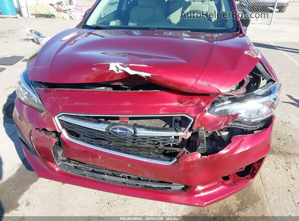 4S3GTAA62J1746542 2018 SUBARU IMPREZA Red Vista frontal