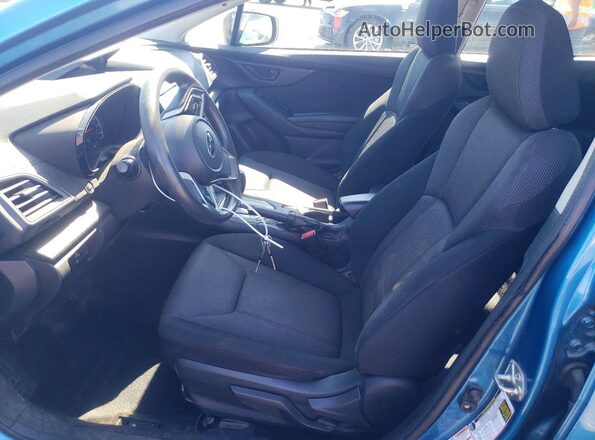 4S3GTAA64K3739324 2019 SUBARU IMPREZA Синий Вид салона спереди