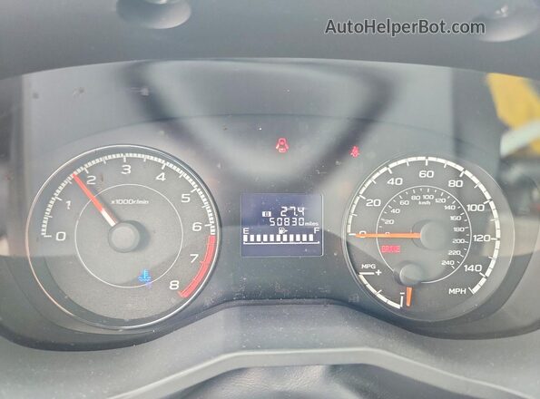 4S3GTAA65P1708506 2023 SUBARU IMPREZA Silver Widok zestawu wskaźników