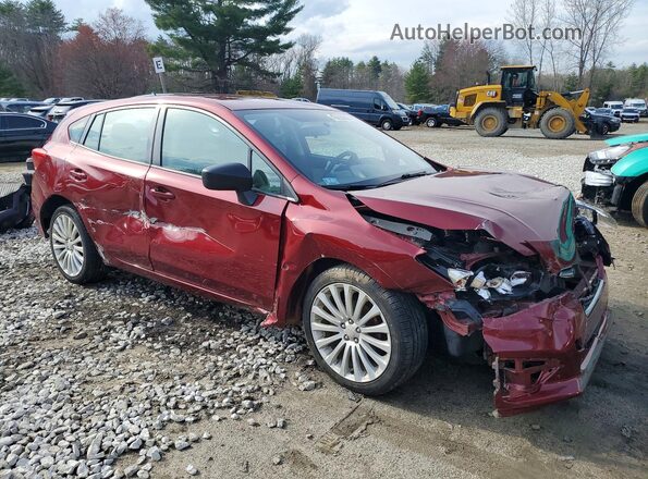 4S3GTAA68H3704780 2017 SUBARU IMPREZA Red Передня права чверть