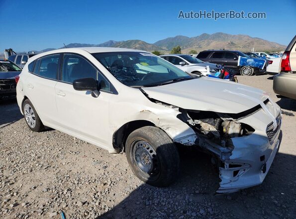 4S3GTAB60K3741098 2019 SUBARU IMPREZA Белый Передняя правая четверть