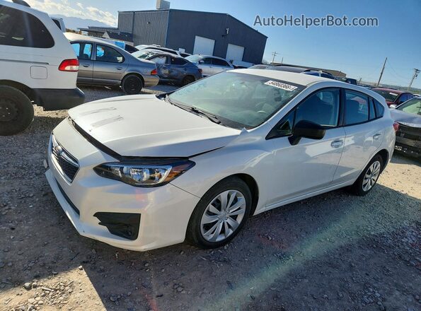 4S3GTAB60K3741098 2019 SUBARU IMPREZA Белый Передняя левая четверть