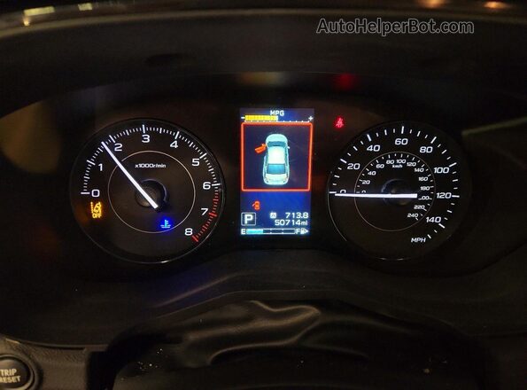 4S3GTAB63L3732073 2020 SUBARU IMPREZA Белый Вид щитка приборов