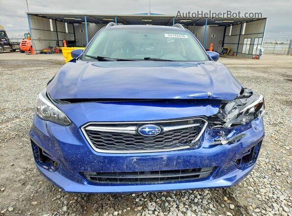 4S3GTAB64H3723129 2017 SUBARU IMPREZA Синий Вид спереди