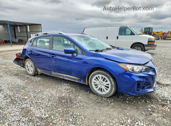 4S3GTAB64H3723129 2017 SUBARU IMPREZA Синий Передняя правая четверть