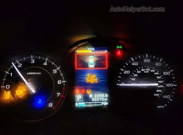 4S3GTAB64L3703147 2020 SUBARU IMPREZA Белый Вид щитка приборов