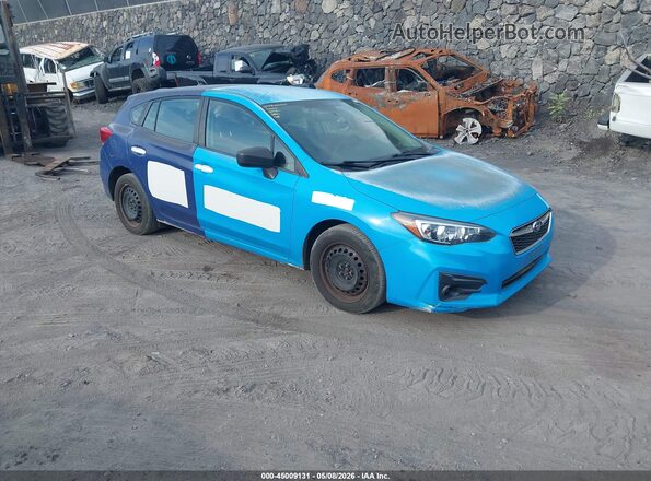 4S3GTAB66K3746418 2019 SUBARU IMPREZA Синий Передняя правая четверть