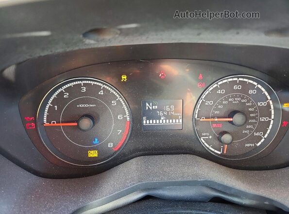 4S3GTAC67K3761265 2019 SUBARU IMPREZA Black Vista del cuadro de instrumentos