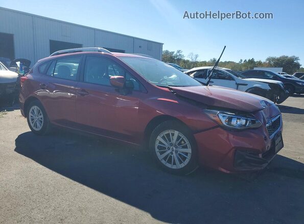 4S3GTAD65J3720386 2018 SUBARU IMPREZA Красный Передняя правая четверть
