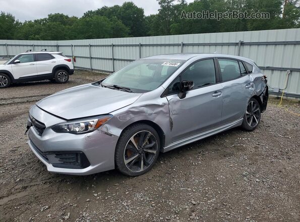 4S3GTAJ61L1725166 2020 SUBARU IMPREZA Серебряный Передняя левая четверть