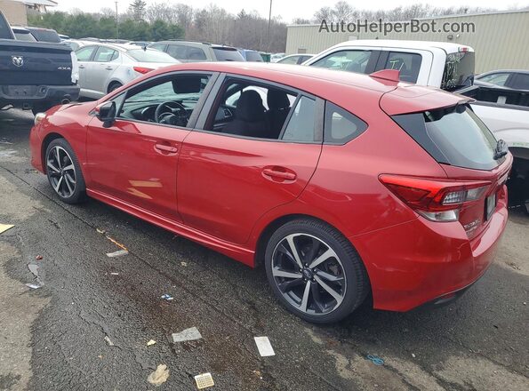 4S3GTAL60L3725337 2020 SUBARU IMPREZA Red Trasero izquierdo