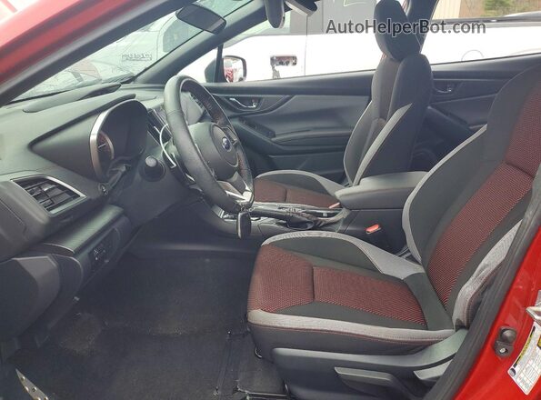 4S3GTAL60L3725337 2020 SUBARU IMPREZA Red Vista interior delantera