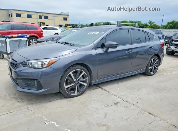 4S3GTAM67M3717218 2021 SUBARU IMPREZA Gray Przód lewy