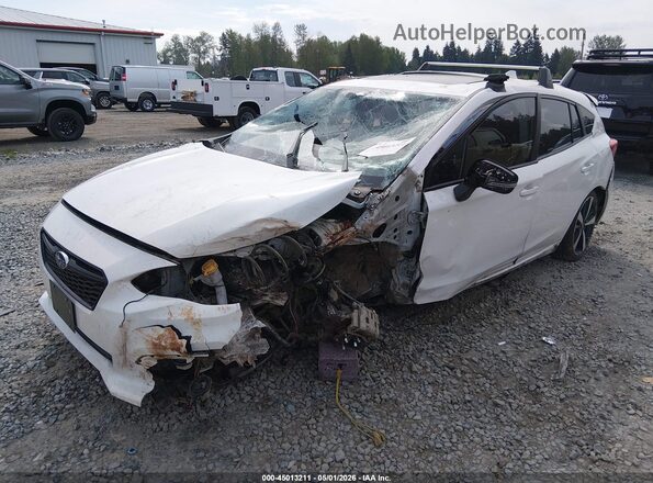 4S3GTAM6XK3709059 2019 SUBARU IMPREZA Белый Передняя левая четверть