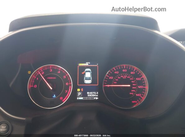 4S3GTAM6XK3741591 2019 SUBARU IMPREZA Gray Widok tylnych siedzeń