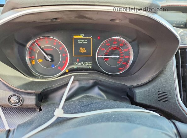 4S3GTAM6XN3711852 2022 SUBARU IMPREZA Черный Вид щитка приборов