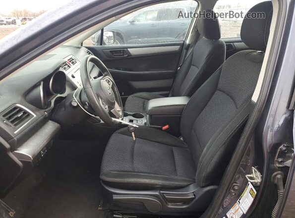 4S4BSAAC0G3347771 2016 SUBARU OUTBACK Gray Widok wnętrza z przodu