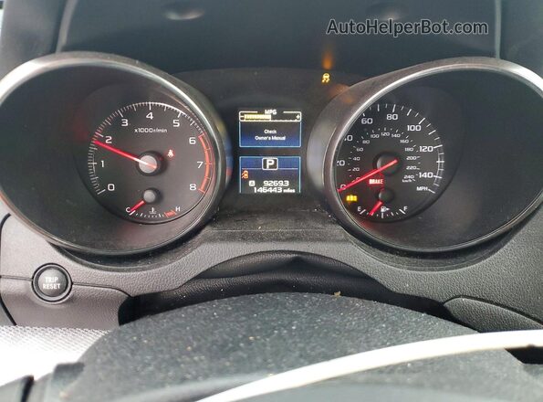 4S4BSAAC0G3347771 2016 SUBARU OUTBACK Gray Widok zestawu wskaźników