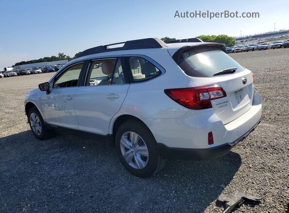 4S4BSAAC1G3307909 2016 SUBARU OUTBACK Белый Задняя левая четверть