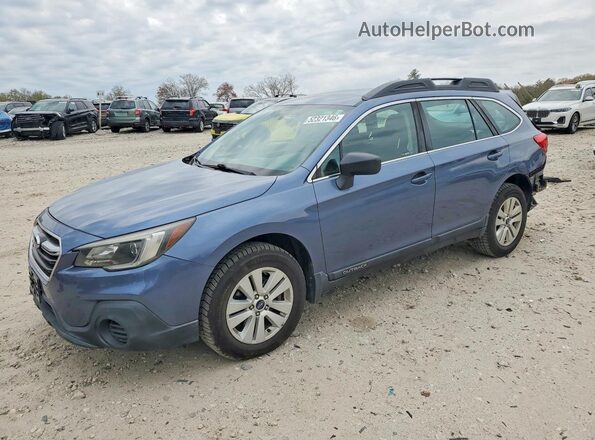 4S4BSAAC3J3247185 2018 SUBARU OUTBACK Синий Передняя левая четверть